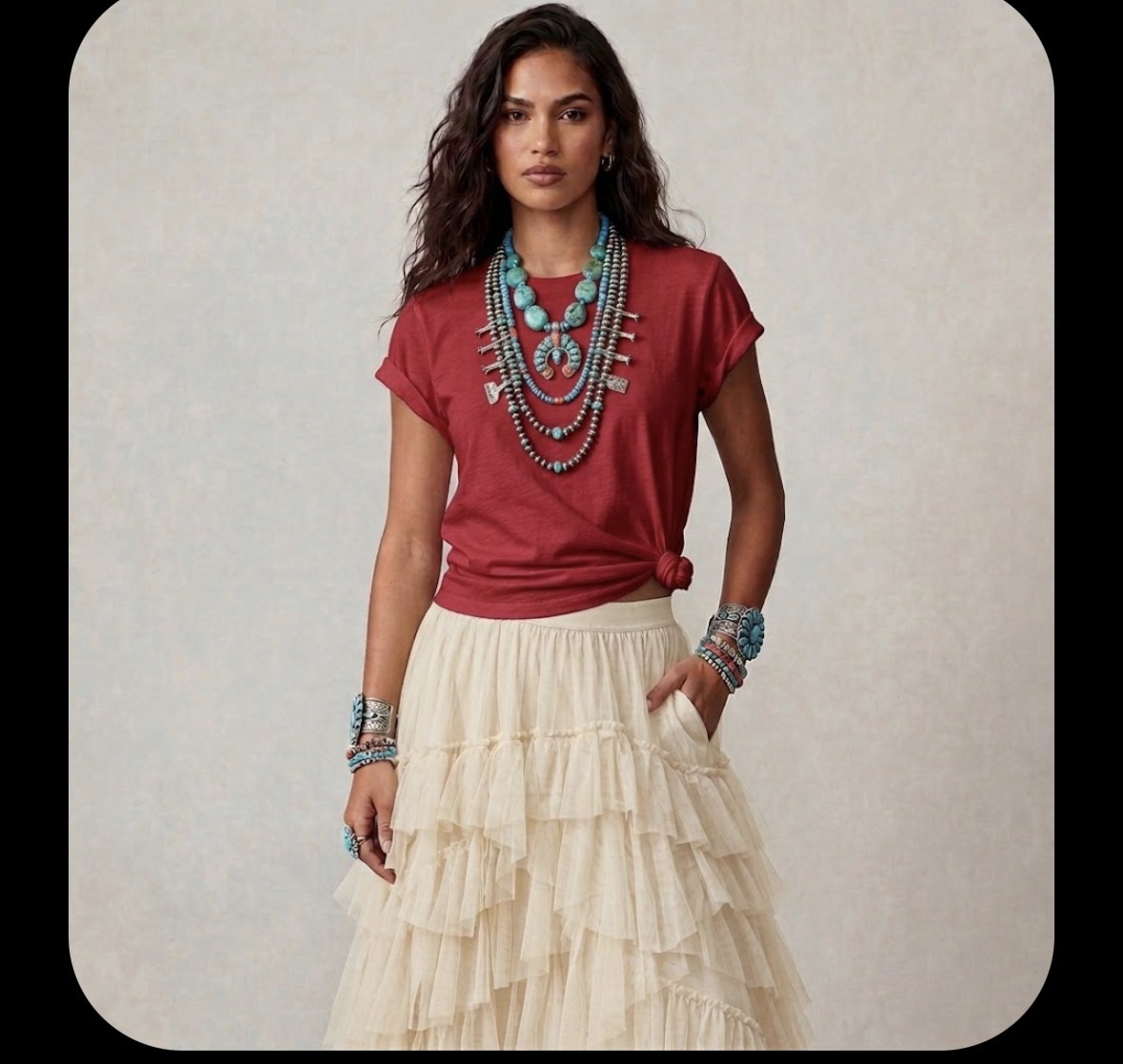 Western Ruffle Skirts45:165 46:166